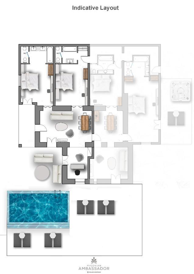 Myconian Ambassador Relais & Chateaux Platys Gialos  Exterior foto